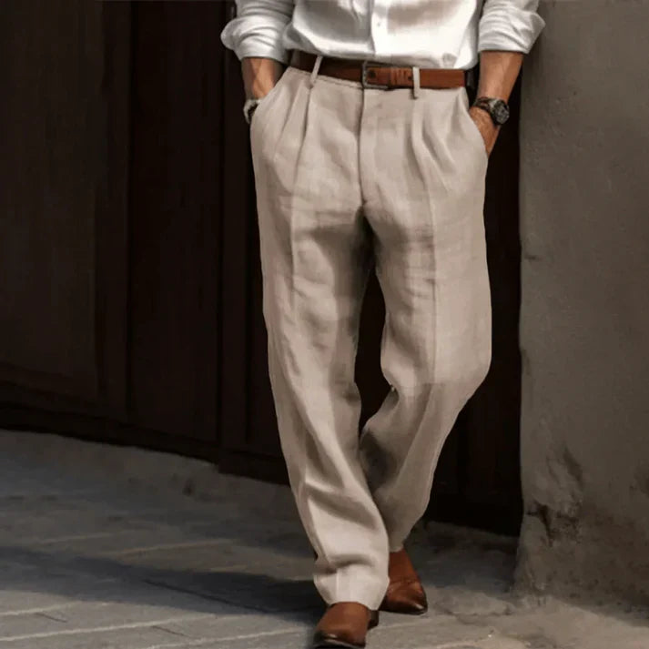 Matias-Pantalón Elegances Linen para Hombre