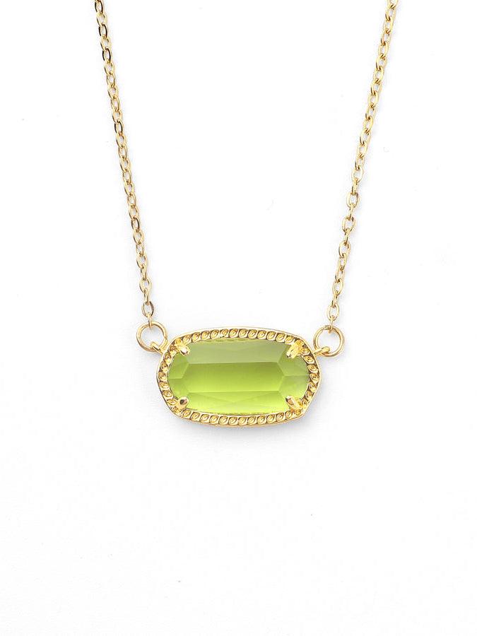 Collar colgante ovalado con piedra de nacimiento