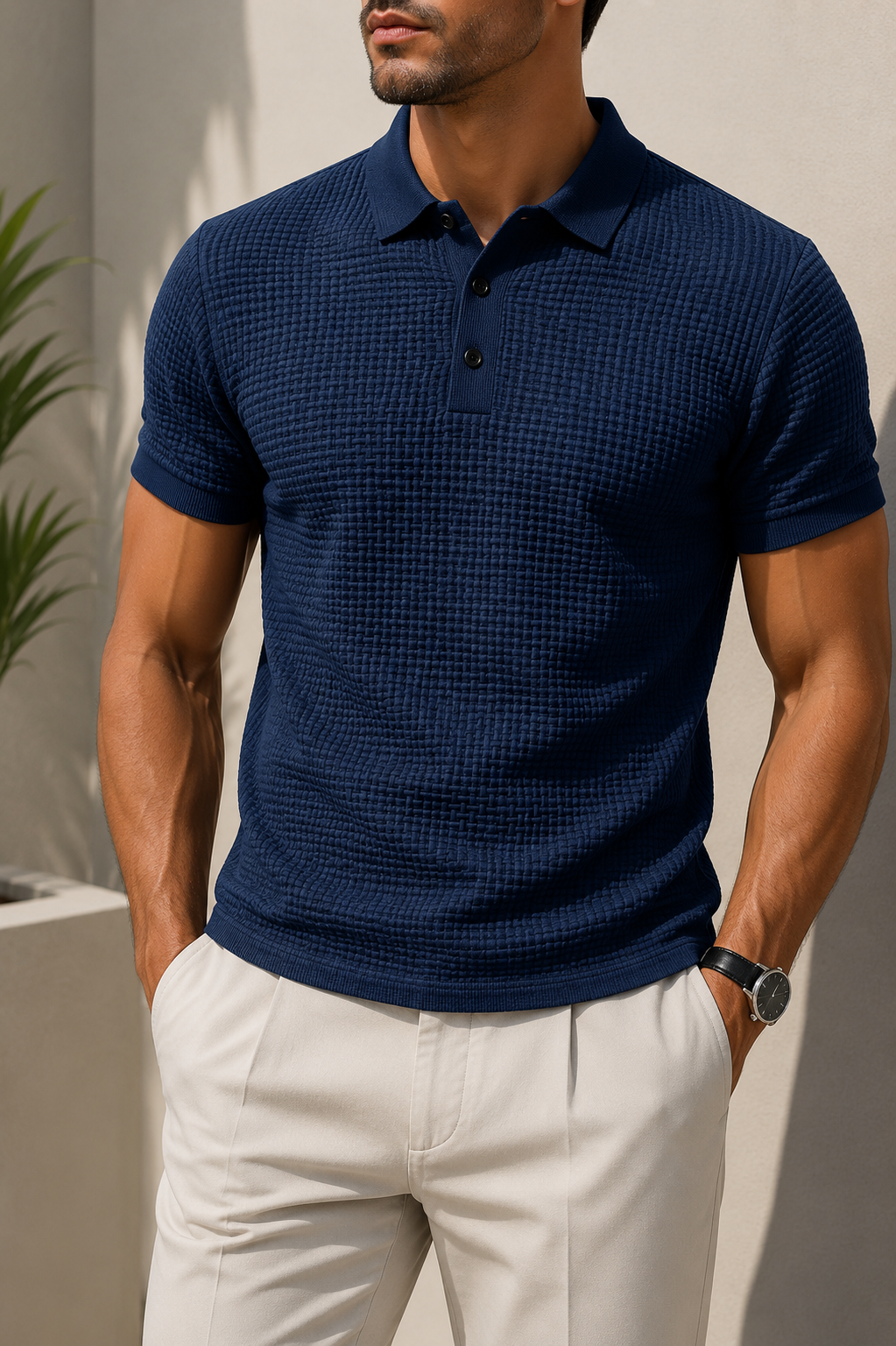 Daniel-Polo de hombre texturizado