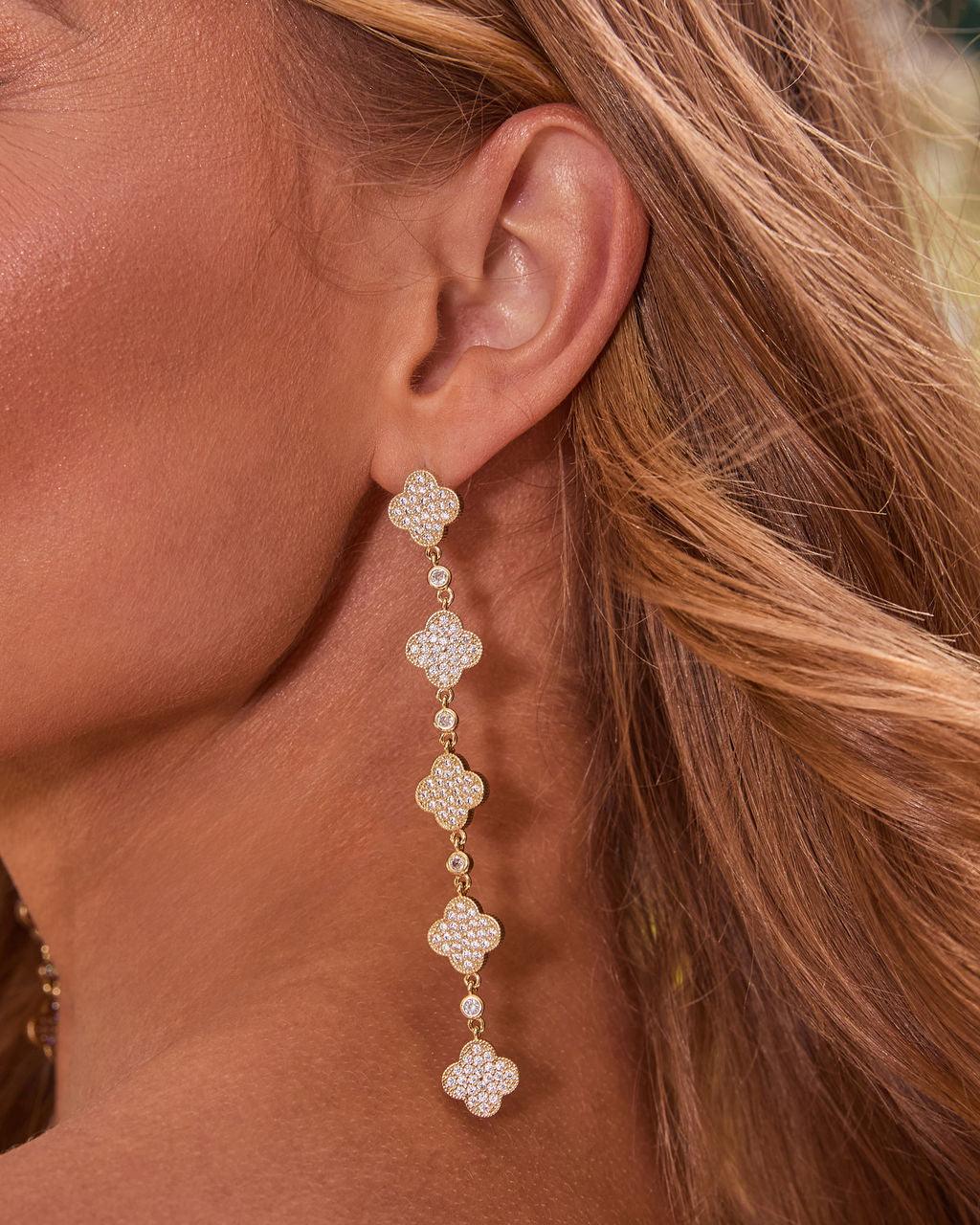 Pendientes colgantes adornados Silvia