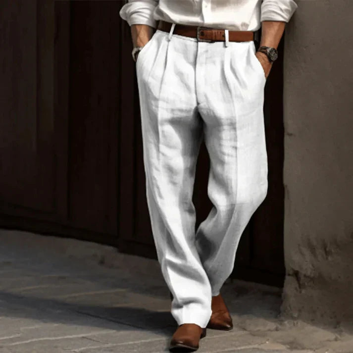 Matias-Pantalón Elegances Linen para Hombre