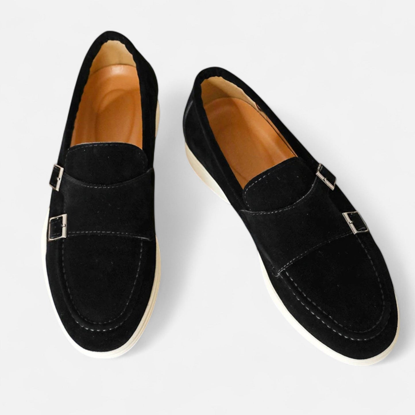 Hugo-Mocasines Doble Hebilla Para Hombre