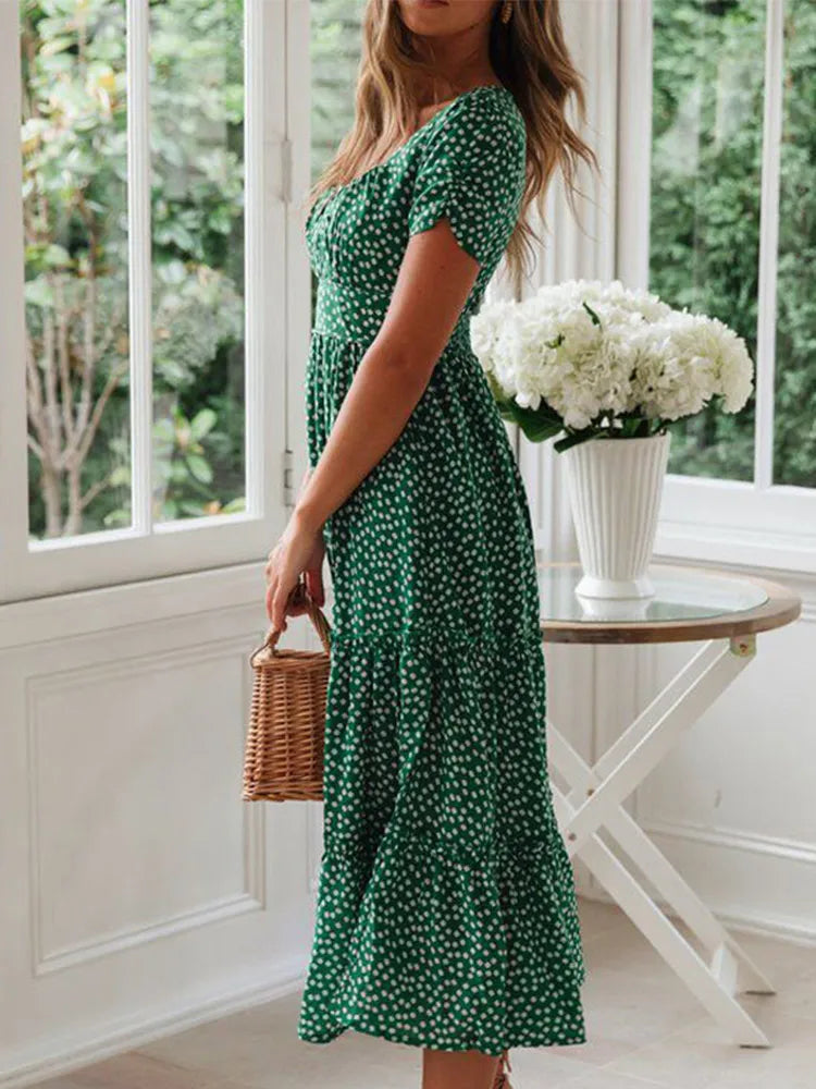 Maxi-Vestido Floral