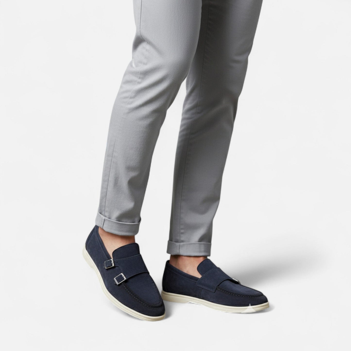 Hugo-Mocasines Doble Hebilla Para Hombre