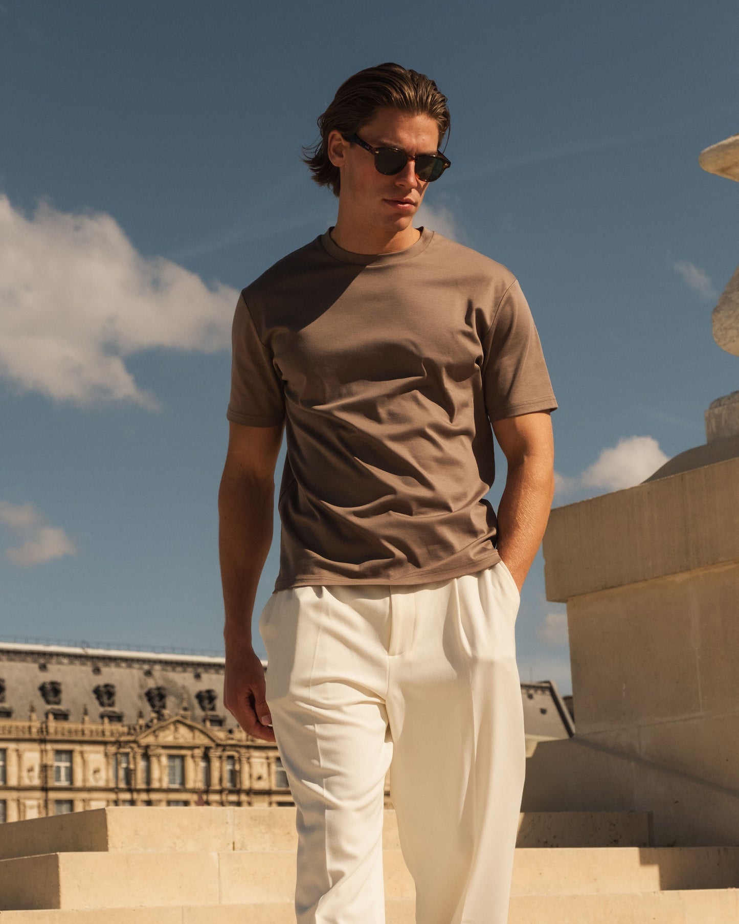 Joaquin-Camiseta de estilo marítimo | Taupe