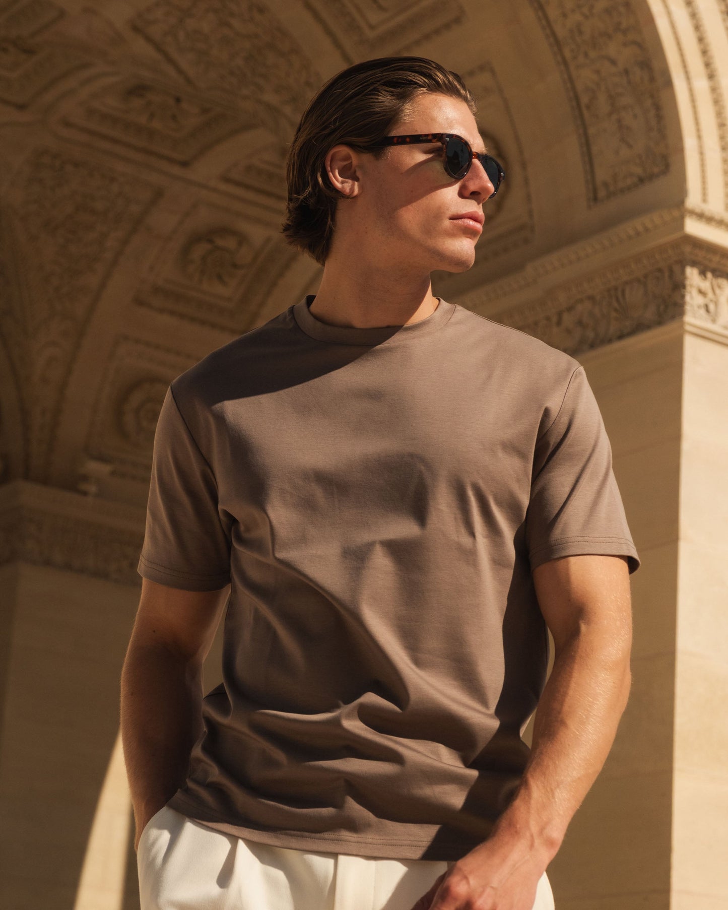 Joaquin-Camiseta de estilo marítimo | Taupe