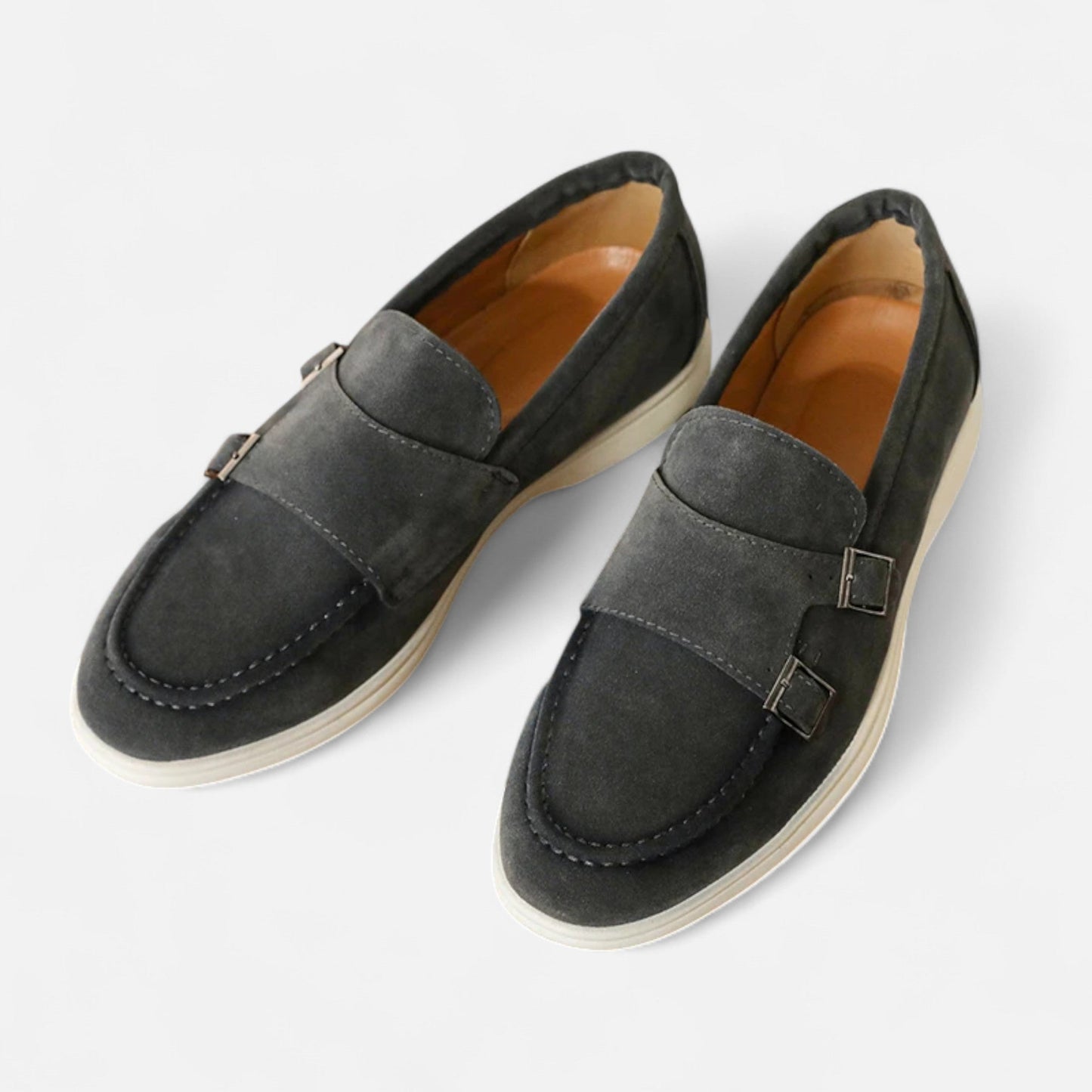 Hugo-Mocasines Doble Hebilla Para Hombre